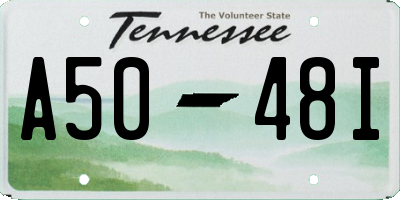 TN license plate A5048I
