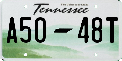 TN license plate A5048T