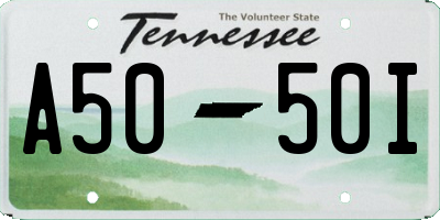 TN license plate A5050I