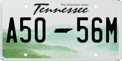 TN license plate A5056M
