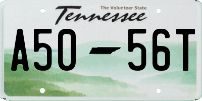 TN license plate A5056T