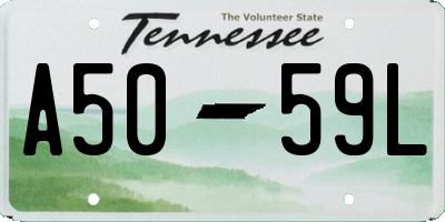 TN license plate A5059L