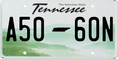 TN license plate A5060N