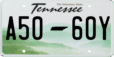 TN license plate A5060Y