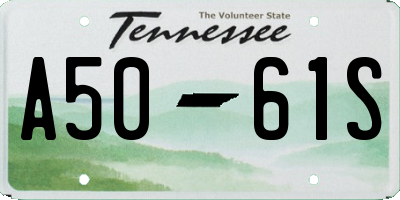 TN license plate A5061S