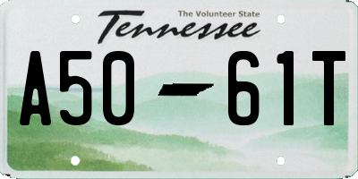 TN license plate A5061T
