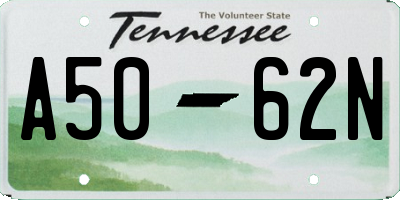 TN license plate A5062N