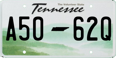 TN license plate A5062Q
