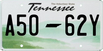TN license plate A5062Y