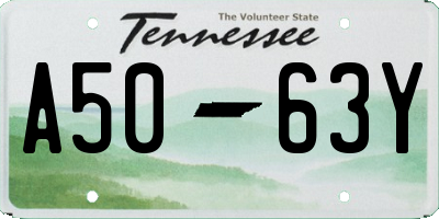 TN license plate A5063Y
