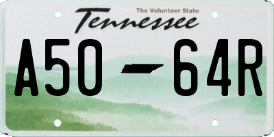 TN license plate A5064R