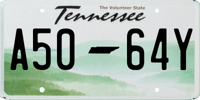 TN license plate A5064Y