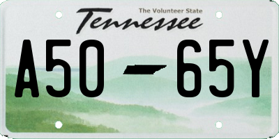 TN license plate A5065Y