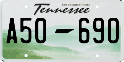 TN license plate A5069O