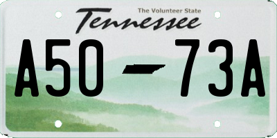 TN license plate A5073A