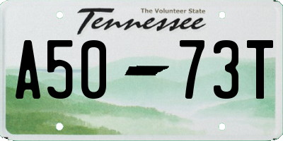 TN license plate A5073T