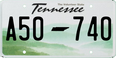 TN license plate A5074O