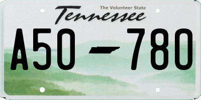 TN license plate A5078O