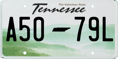 TN license plate A5079L