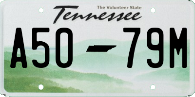 TN license plate A5079M