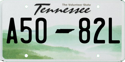 TN license plate A5082L