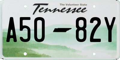 TN license plate A5082Y