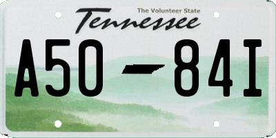 TN license plate A5084I
