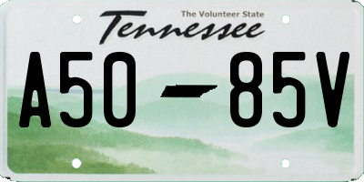 TN license plate A5085V