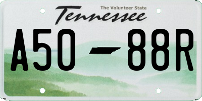 TN license plate A5088R