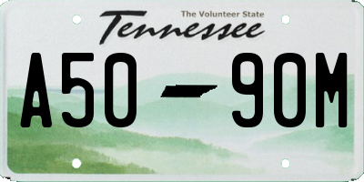 TN license plate A5090M