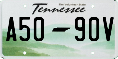TN license plate A5090V