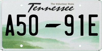 TN license plate A5091E