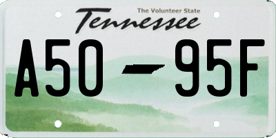 TN license plate A5095F
