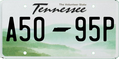 TN license plate A5095P