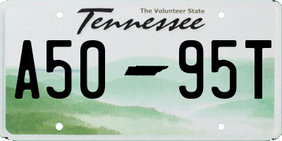 TN license plate A5095T