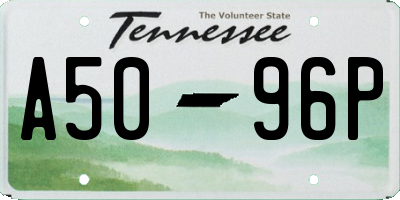 TN license plate A5096P