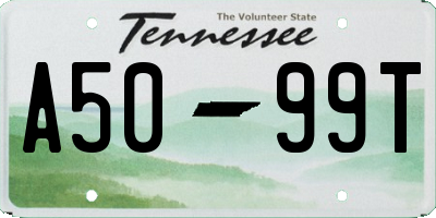 TN license plate A5099T
