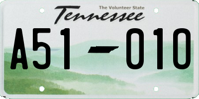 TN license plate A5101O