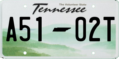 TN license plate A5102T