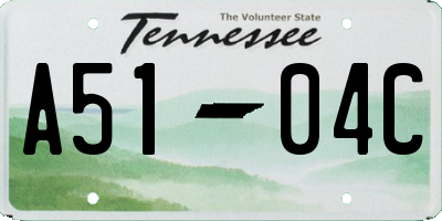 TN license plate A5104C
