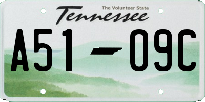 TN license plate A5109C