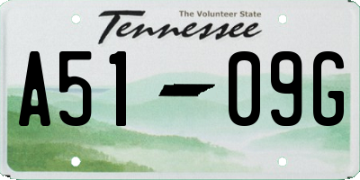 TN license plate A5109G