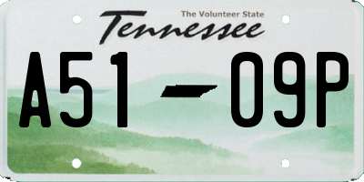 TN license plate A5109P