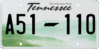 TN license plate A5111O