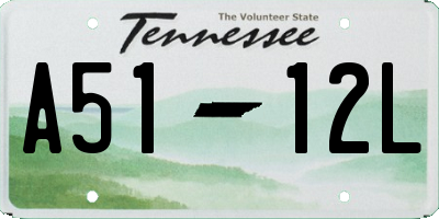 TN license plate A5112L