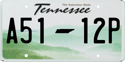 TN license plate A5112P