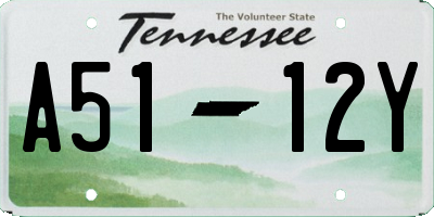 TN license plate A5112Y