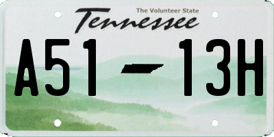 TN license plate A5113H