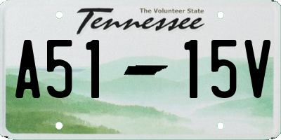 TN license plate A5115V