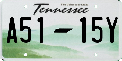TN license plate A5115Y